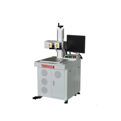Kahekordne pea Fiber Laser märgise masin